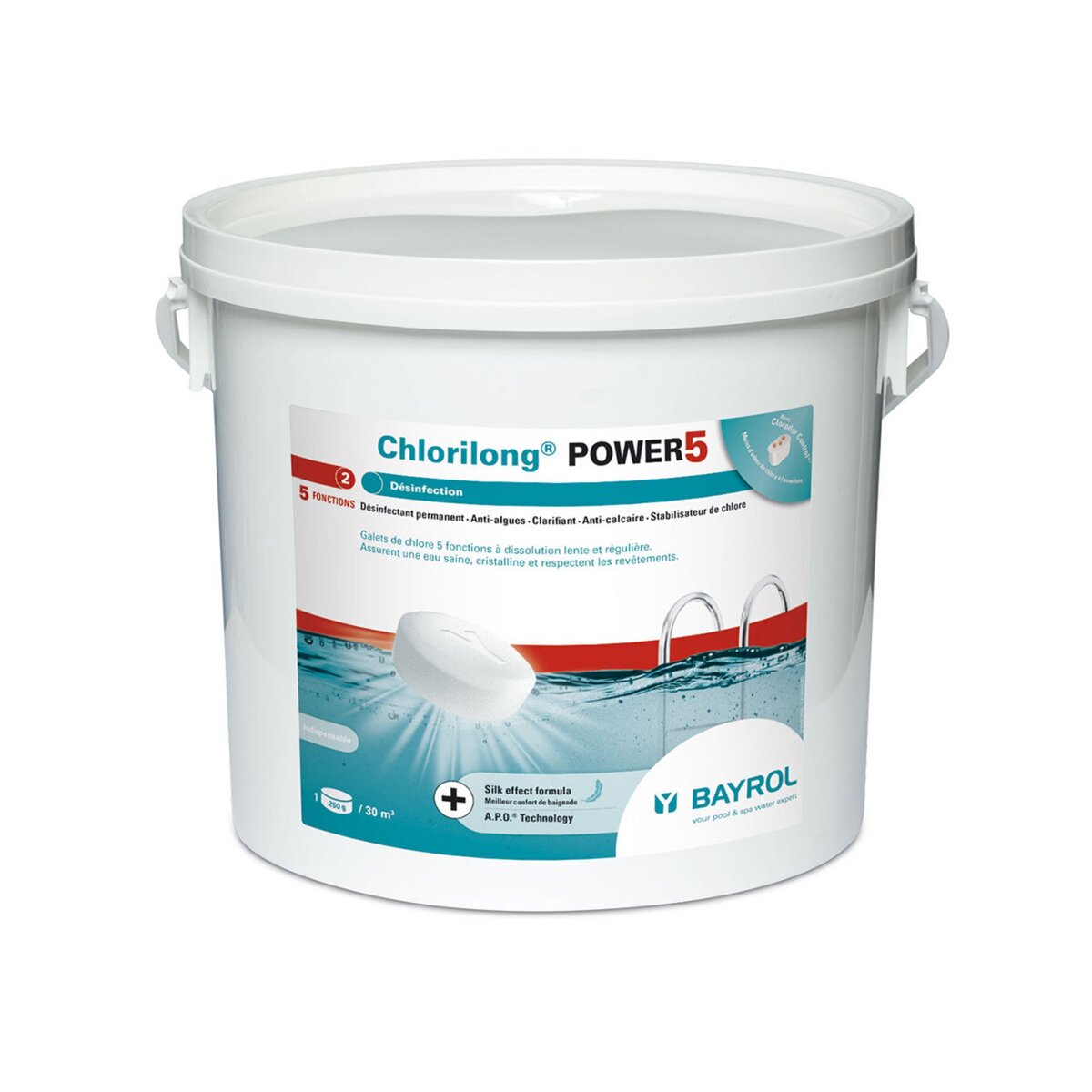 Bayrol Chlore 5 actions e.Chlorilong Power 5 5 kg - Bayrol