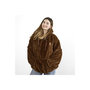 Voir la diapositive 3 : Paris Prix Plaid Sweat à Capuche  Capybara  105cm Marron