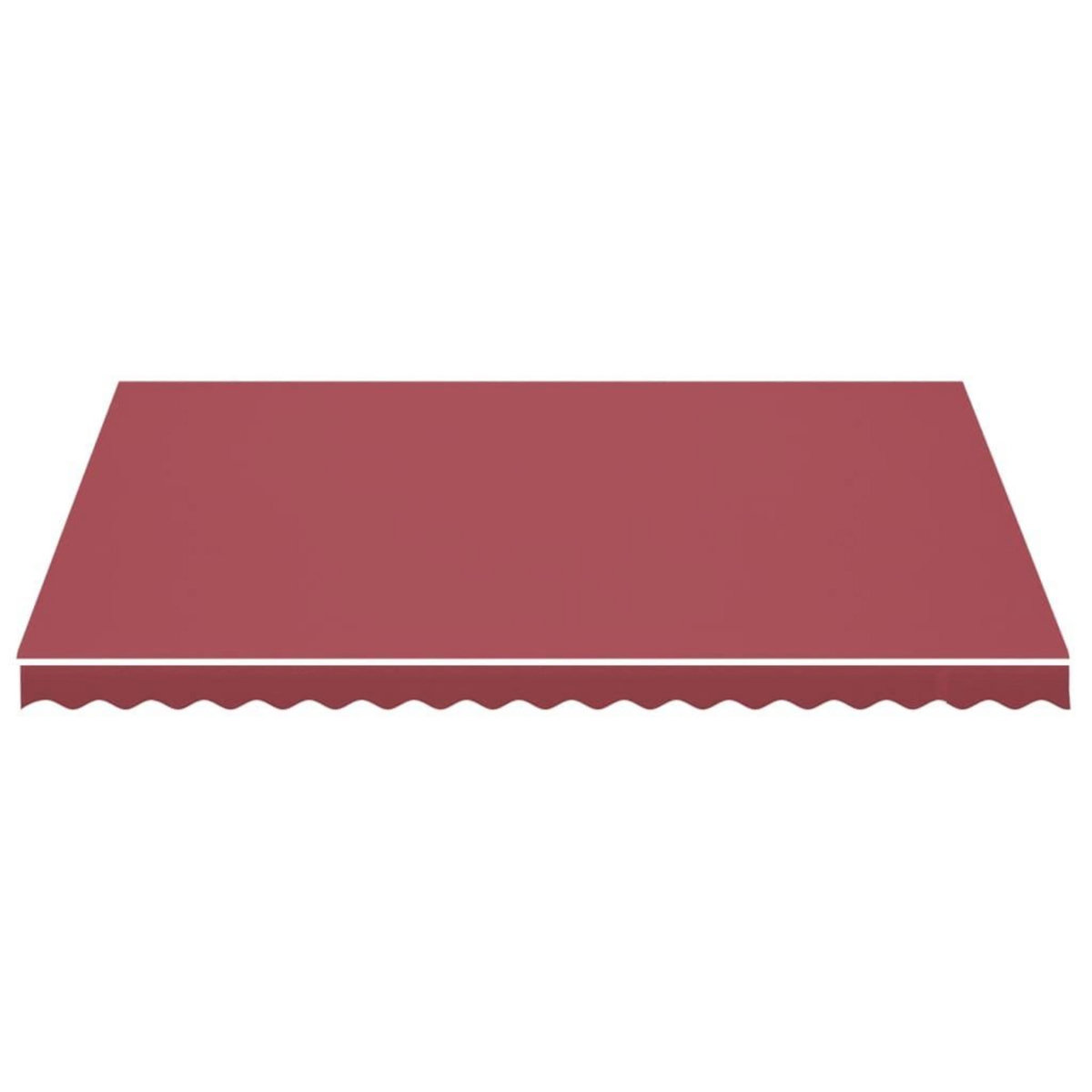 VIDAXL Tissu de remplacement pour auvent Bordeaux rouge 4,5x3,5 m