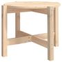 Voir la diapositive 2 : VIDAXL Table basse Ø 62,5x45 cm Bois massif de pin