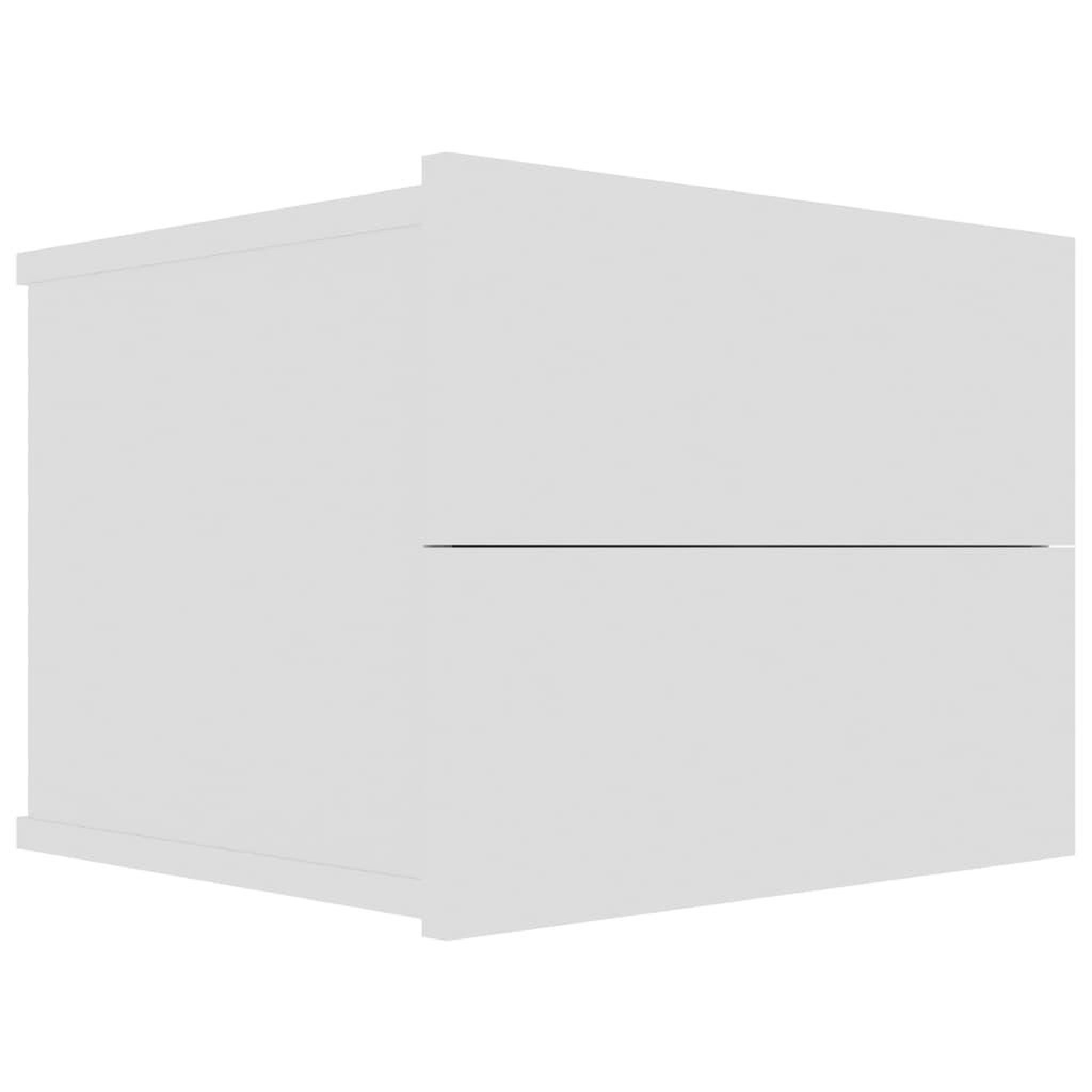 Voir la diapositive 3 : VIDAXL Tables de chevet 2 pcs Blanc 40x30x30 cm Bois d'ingenierie