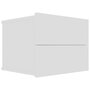 Voir la diapositive 3 : VIDAXL Tables de chevet 2 pcs Blanc 40x30x30 cm Bois d'ingenierie