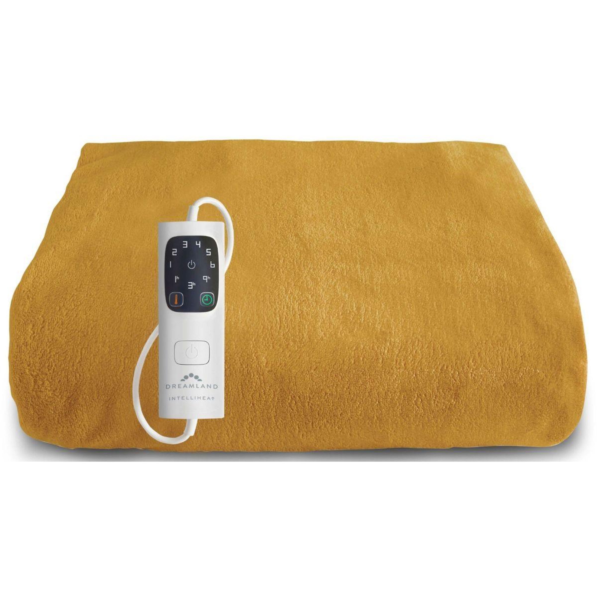 DREAMLAND Couverture chauffante snuggle up moutarde 6t 160x120