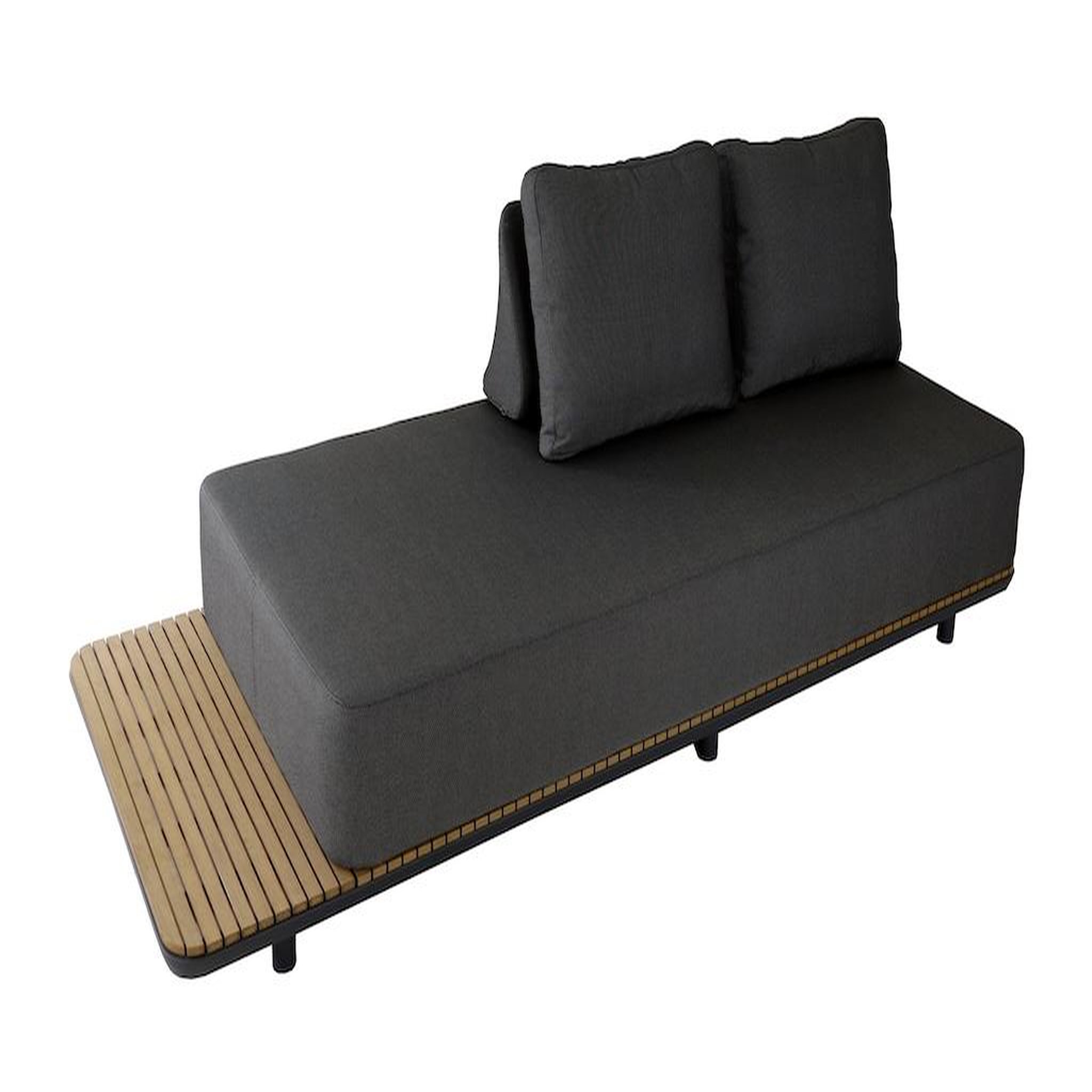 Proloisirs Module bas freedom 255x98x43 cm - graphite - aluminium et ...