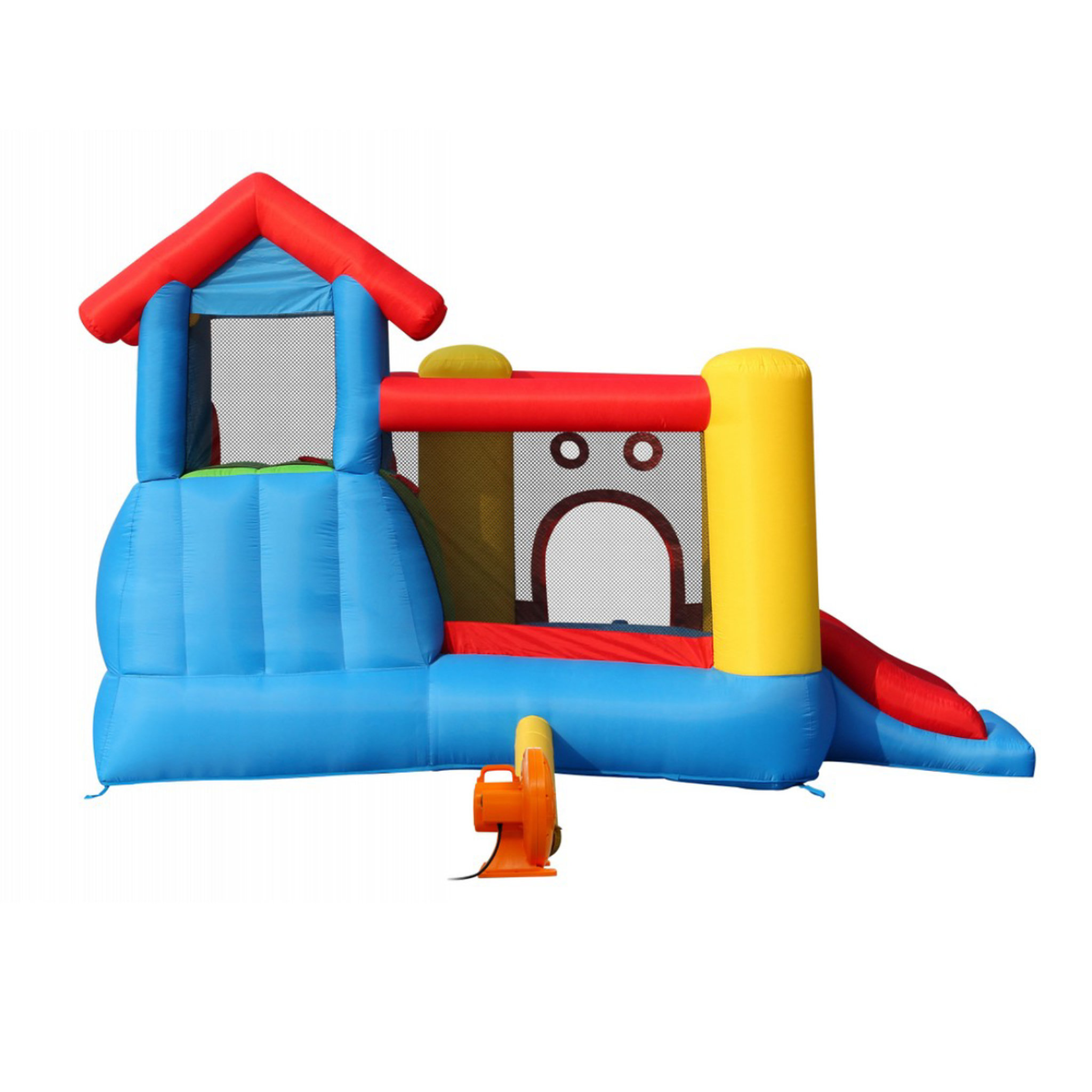 Voir la diapositive 4 : HAPPY HOP Aire de jeux gonflable Maison 7 en 1