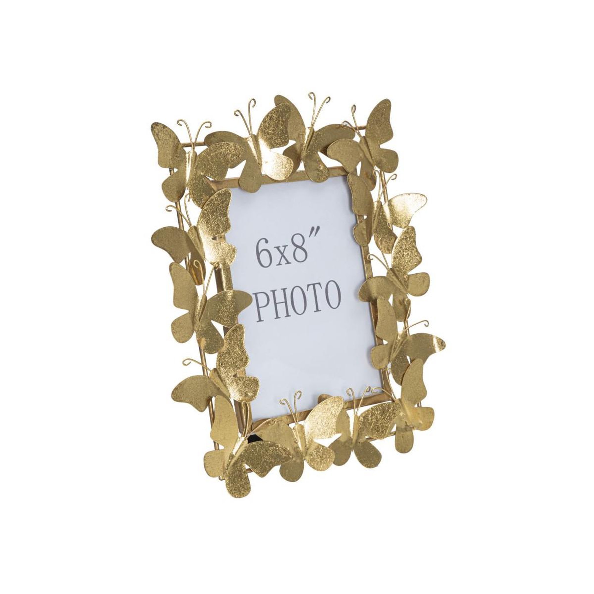 Paris Prix Cadre Photo Déco en Métal  Papillons  15x20cm Or