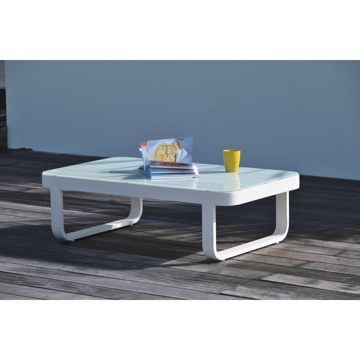 DCB GARDEN Salon bas de jardin 6 personnes BARCELONA blanc