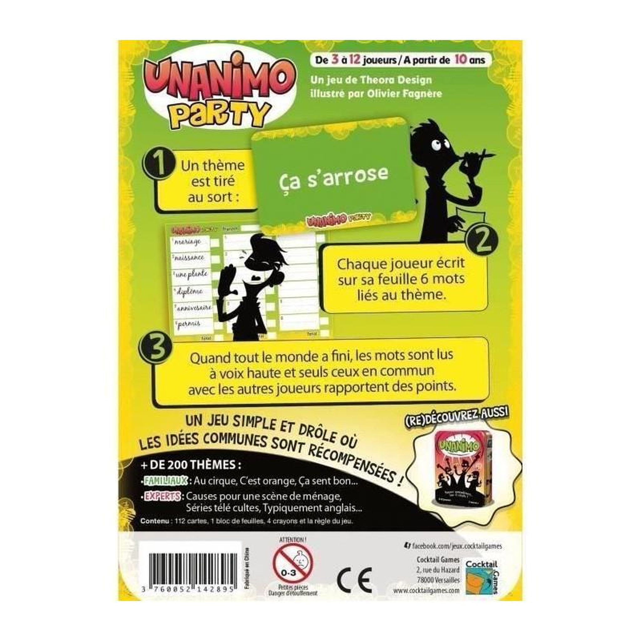 Voir la diapositive 2 : Asmodee ASMODEE Unanimo party