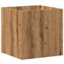 Voir la diapositive 2 : VIDAXL Jardiniere chene artisanal 40x40x40 cm bois d'ingenierie