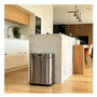 Voir la diapositive 2 : Kitchen move Poubelle automatique 60l argent upper - 808 UPPER CHROME