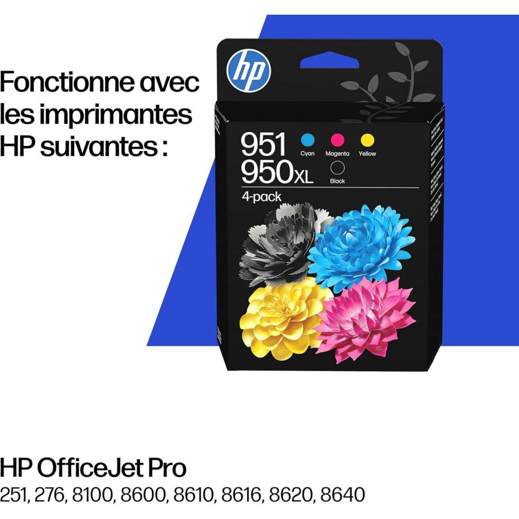 Voir la diapositive 2 : HP Cartouche d'encre 950xl noir/951xl 3 couleurs