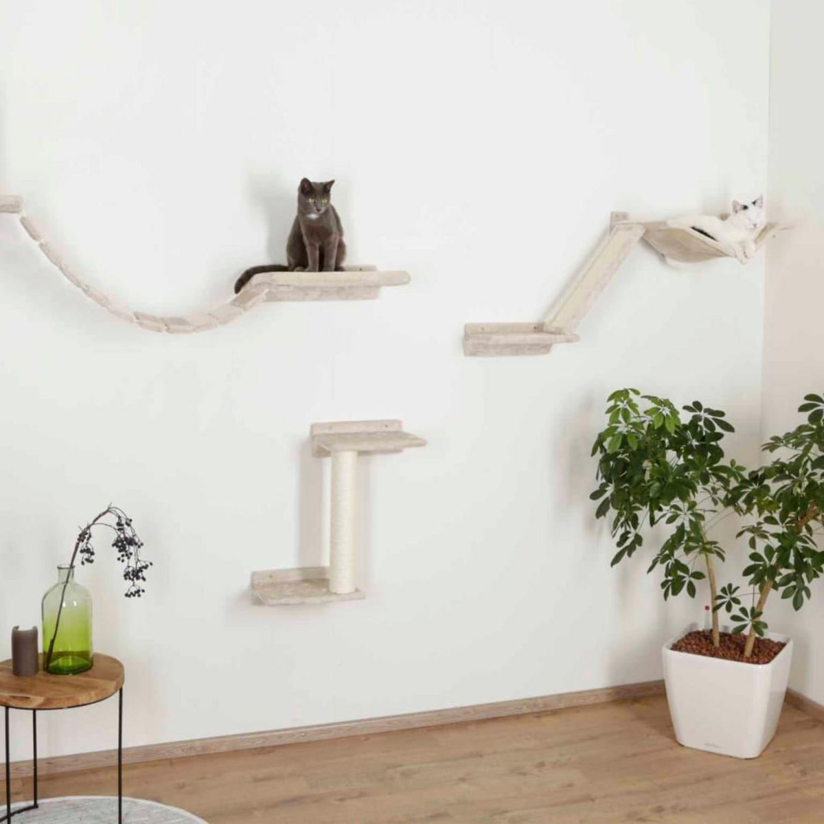 KERBL Kerbl Mur d'escalade pour chats Mount Everest Bois Beige