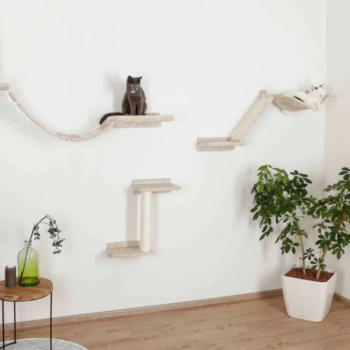 KERBL Kerbl Mur d'escalade pour chats Mount Everest Bois Beige