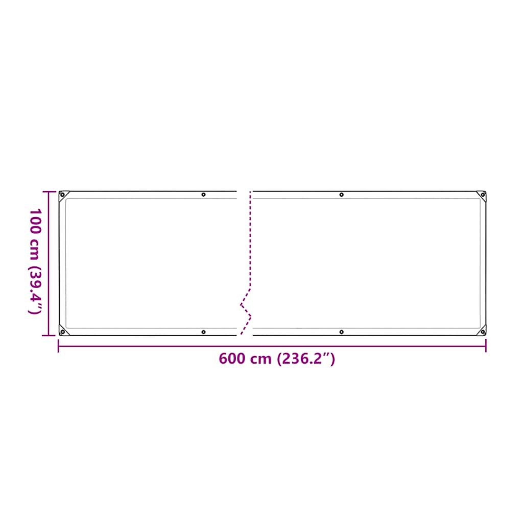 Voir la diapositive 6 : VIDAXL Housse de protection plantes avec œillets 1x6 m polyethylene