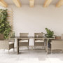 Voir la diapositive 3 : VIDAXL Table de jardin dessus en verre gris clair 190x80x74 cm