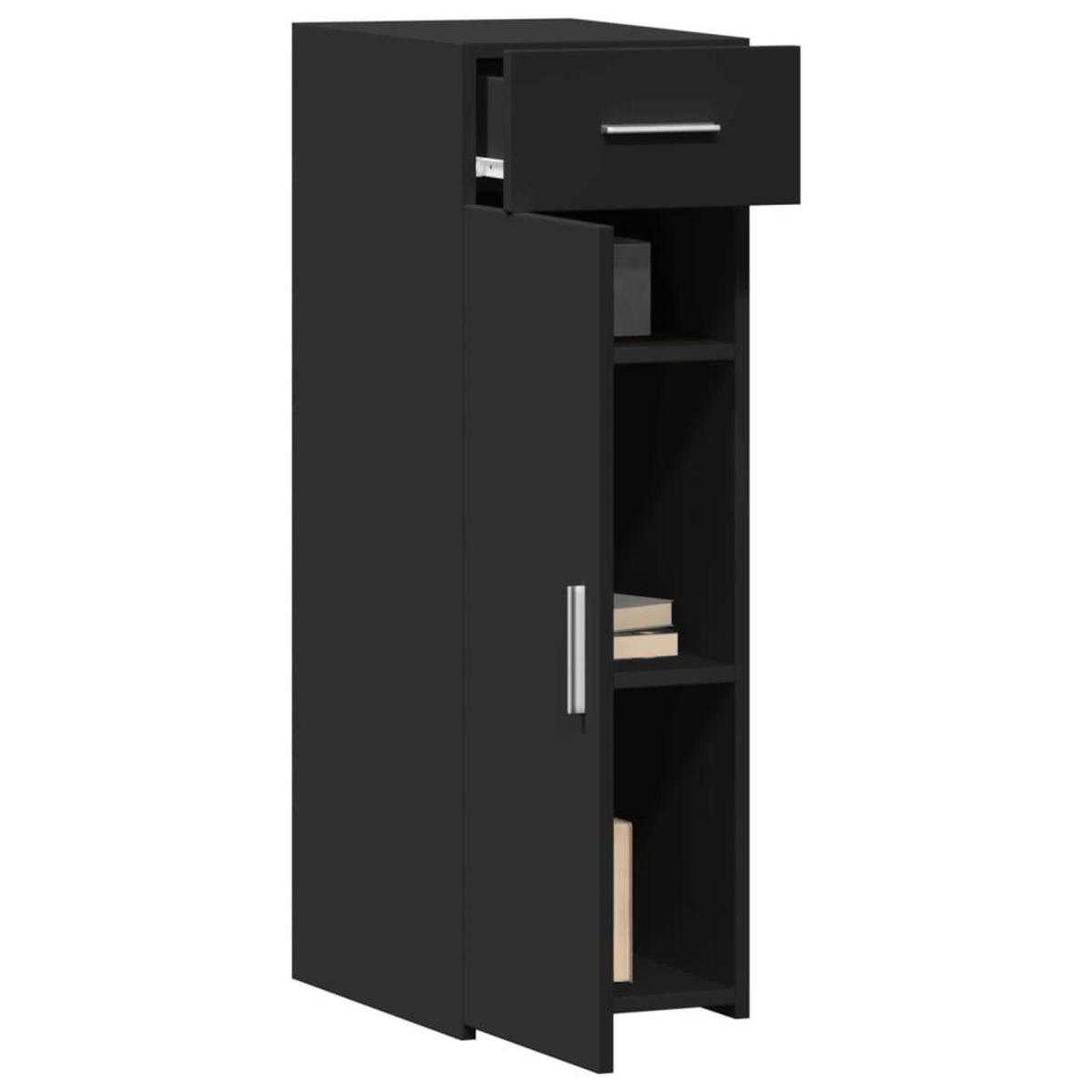 VIDAXL Buffet noir 30x42,5x93 cm bois d'ingenierie