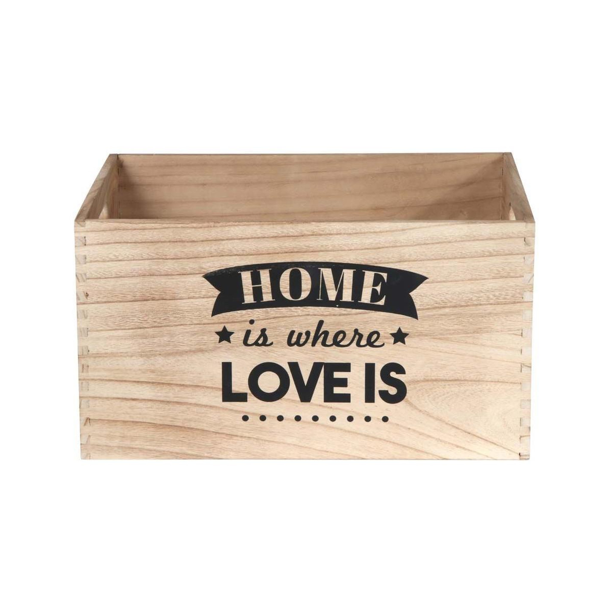Voir la diapositive 6 : The Home Deco Factory Lot de 3 cagettes déco  home place  40cm naturel