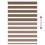 Voir la diapositive 5 : VIDAXL Store zebre marron 100x150 cm largeur du tissu 95,9cm polyester