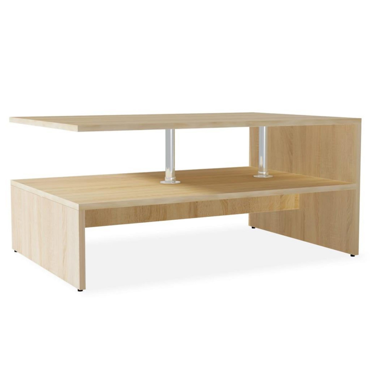 VIDAXL Table basse Bois d'ingenierie 90x59x42 cm Chene