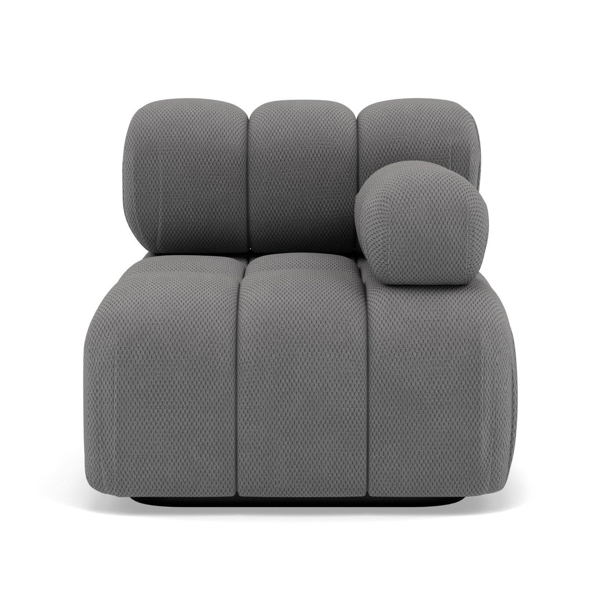 LISA DESIGN Ruby - module d'assise droit en velours texturé