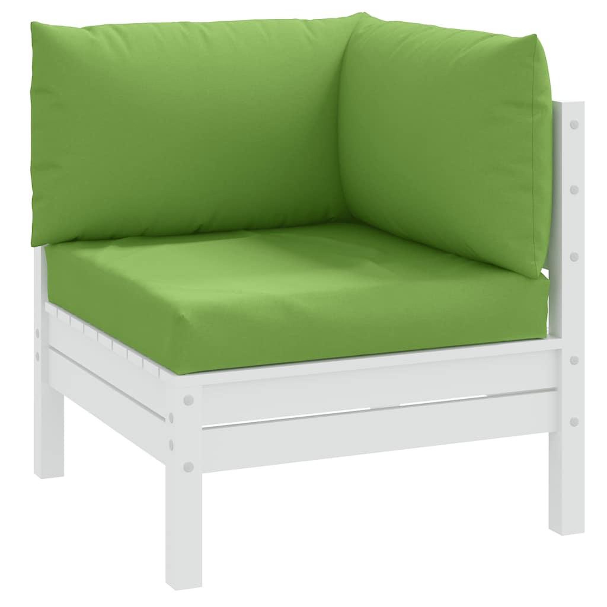 VIDAXL Coussins de palette lot de 3 vert melange tissu