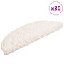 Voir la diapositive 1 : VIDAXL Tapis d'escalier 30 pcs blanc 56x17x3 cm