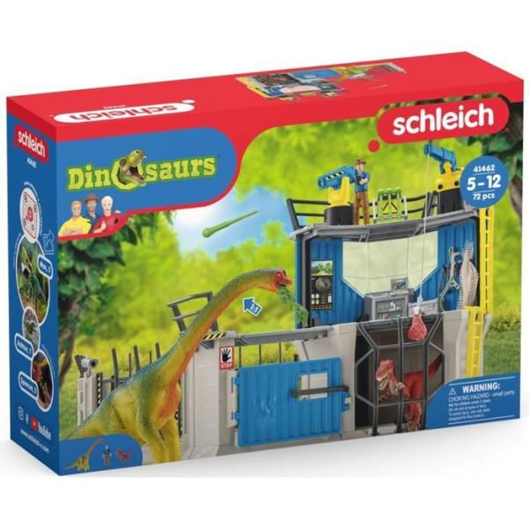Voir la diapositive 5 : Schleich Grande station de recherche Dino, coffret de 72 pieces, jouets, Des 5 ans, Schleich 41462 Dinosaurs