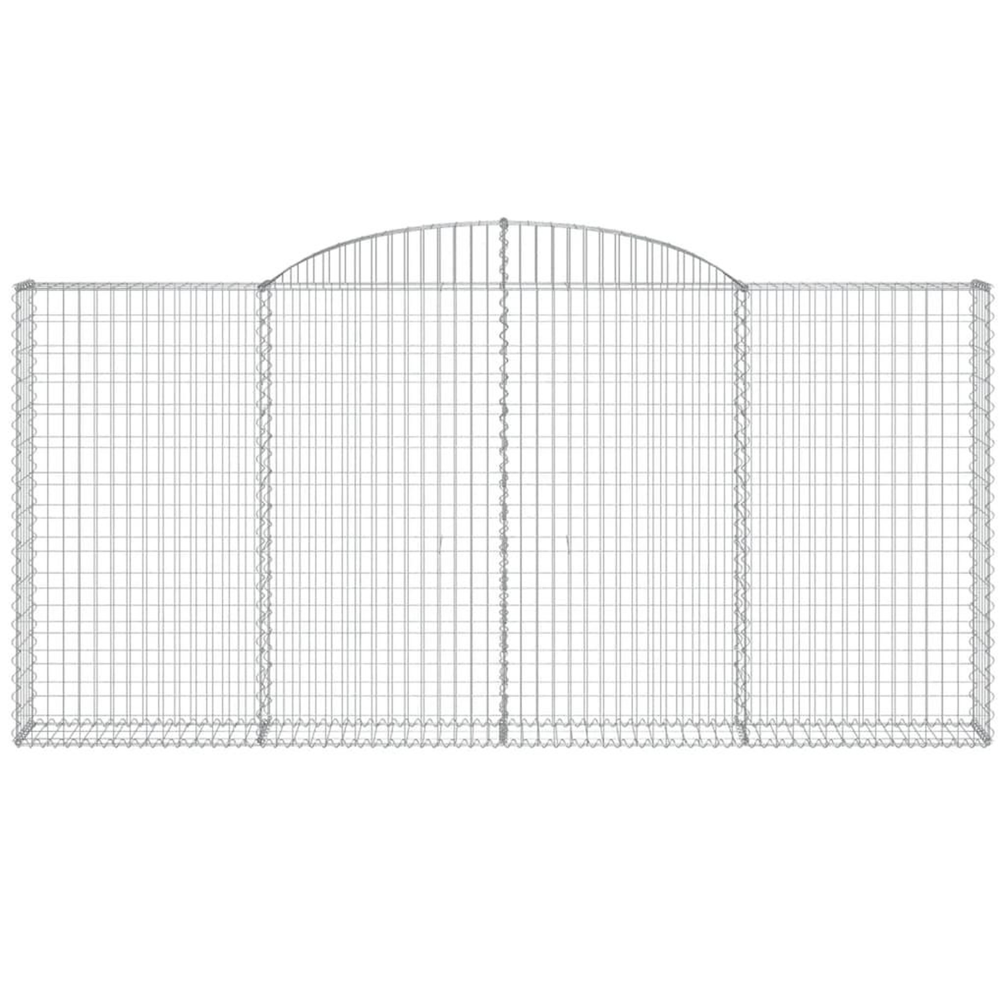Voir la diapositive 3 : VIDAXL Panier de gabions arque 300x30x140/160 cm Fer galvanise