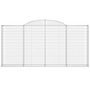 Voir la diapositive 3 : VIDAXL Panier de gabions arque 300x30x140/160 cm Fer galvanise