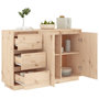 Voir la diapositive 4 : VIDAXL Buffet 111x34x75 cm Bois massif de pin