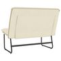 Voir la diapositive 5 : VIDAXL Banc Creme 100x75x76 cm Similicuir
