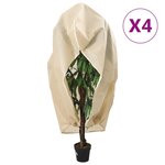 VIDAXL Housses de protection pour plantes avec fermeture eclair 4 pcs