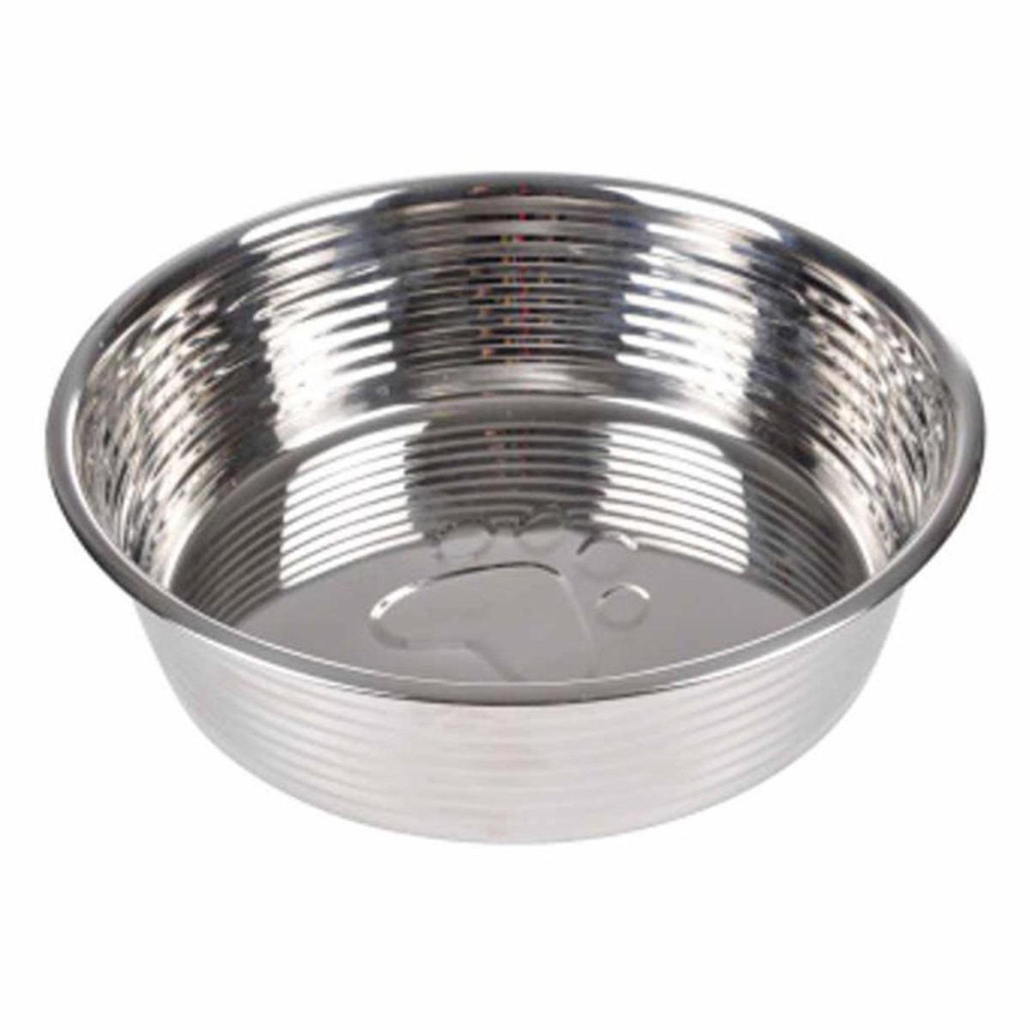 HOMEA Gamelle pour chien & chat  antidérapant  17cm argent