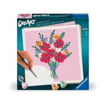 RAVENSBURGER CreArt 20x20 cm Poppy bouquet, Loisir créatif, Adulte, Peinture par numéros, 25519, Ravensburger
