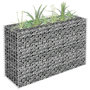 Voir la diapositive 1 : VIDAXL Lit sureleve a gabion Acier galvanise 90x30x60 cm