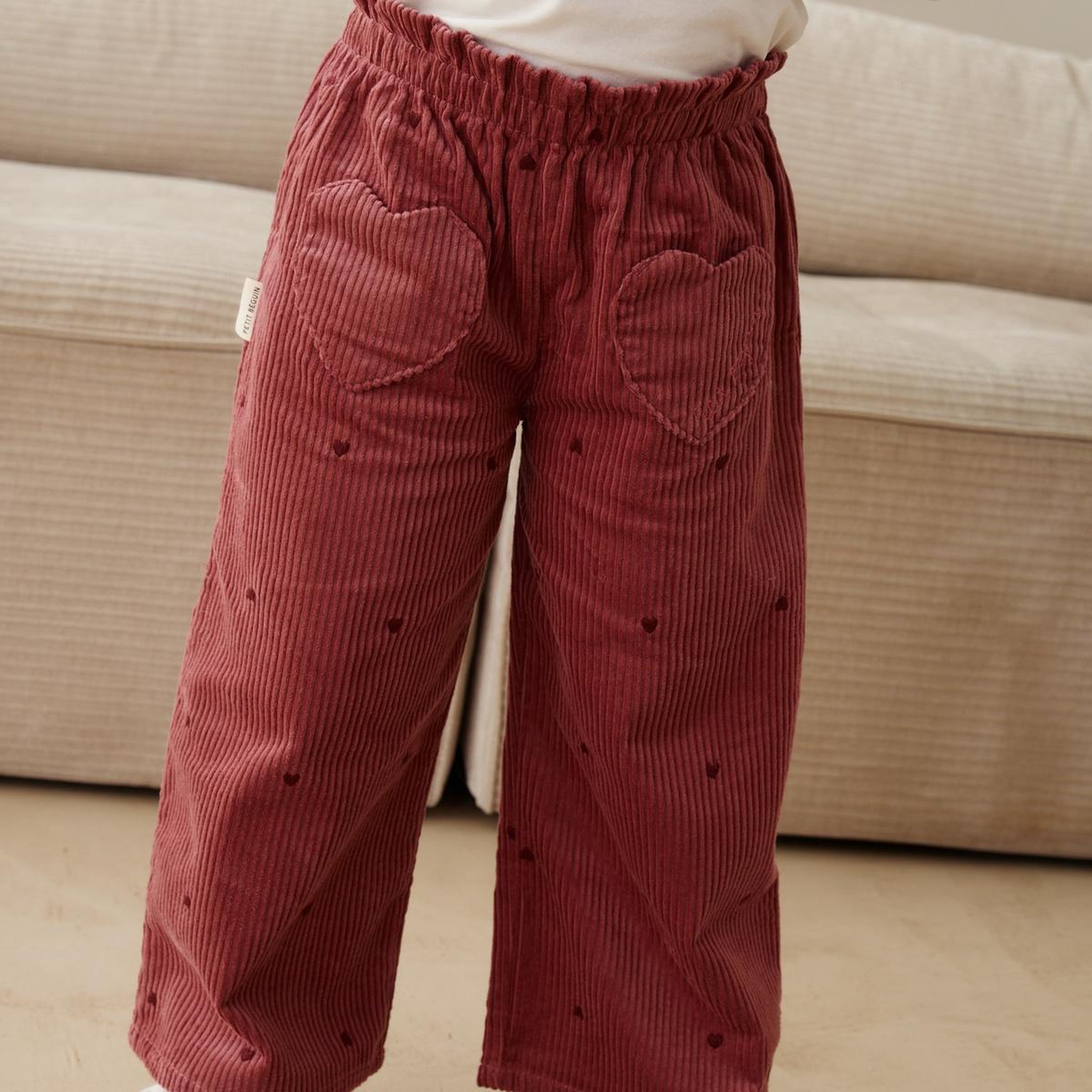 Voir la diapositive 4 : Petit BÃ©guin Pantalon enfant en velours côtelé aimée