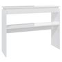 Voir la diapositive 2 : VIDAXL Table console blanc brillant 102x30x80 cm bois d'ingenierie