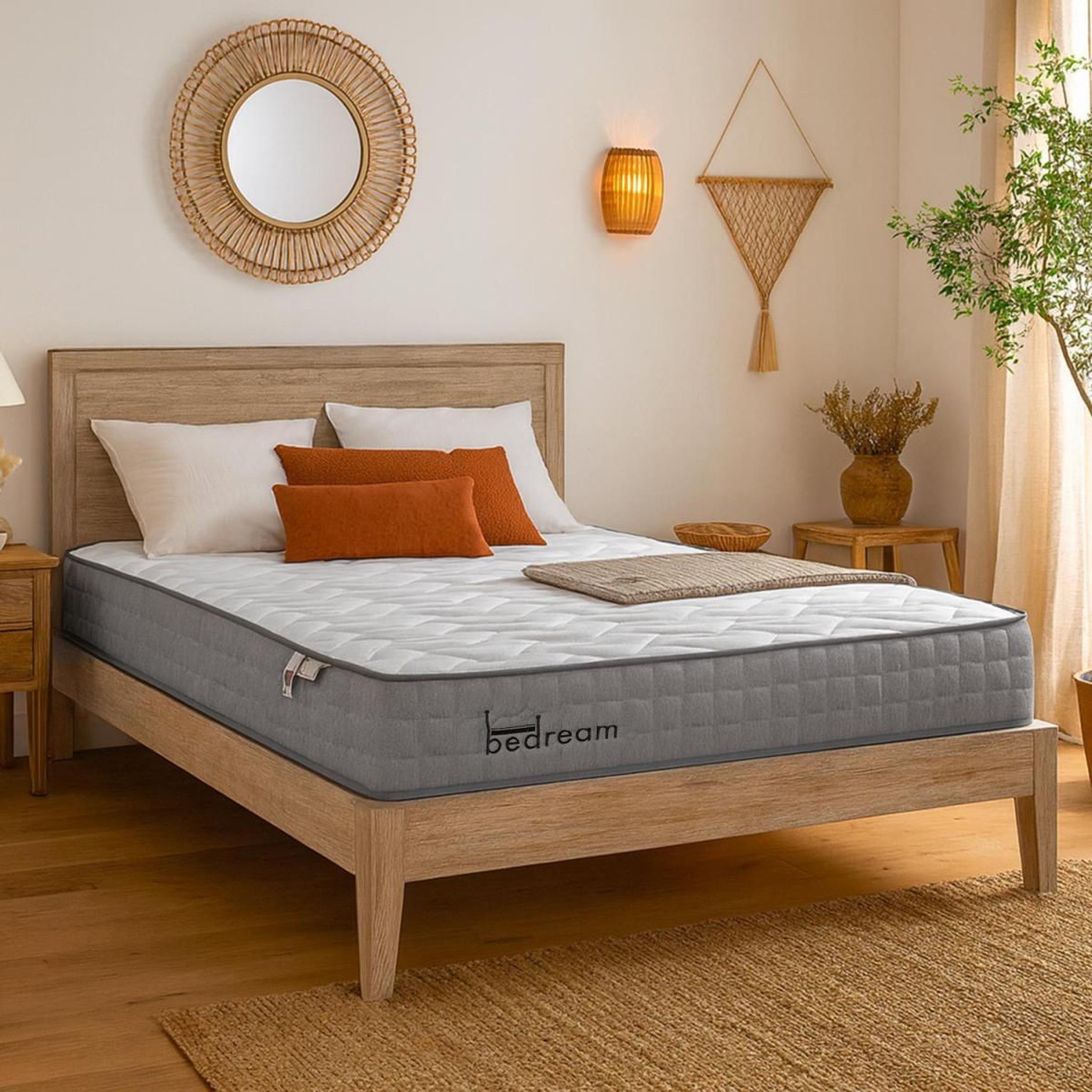 Voir la diapositive 6 : Paris Prix Matelas à ressorts ensachés  goodream  180x200cm blanc
