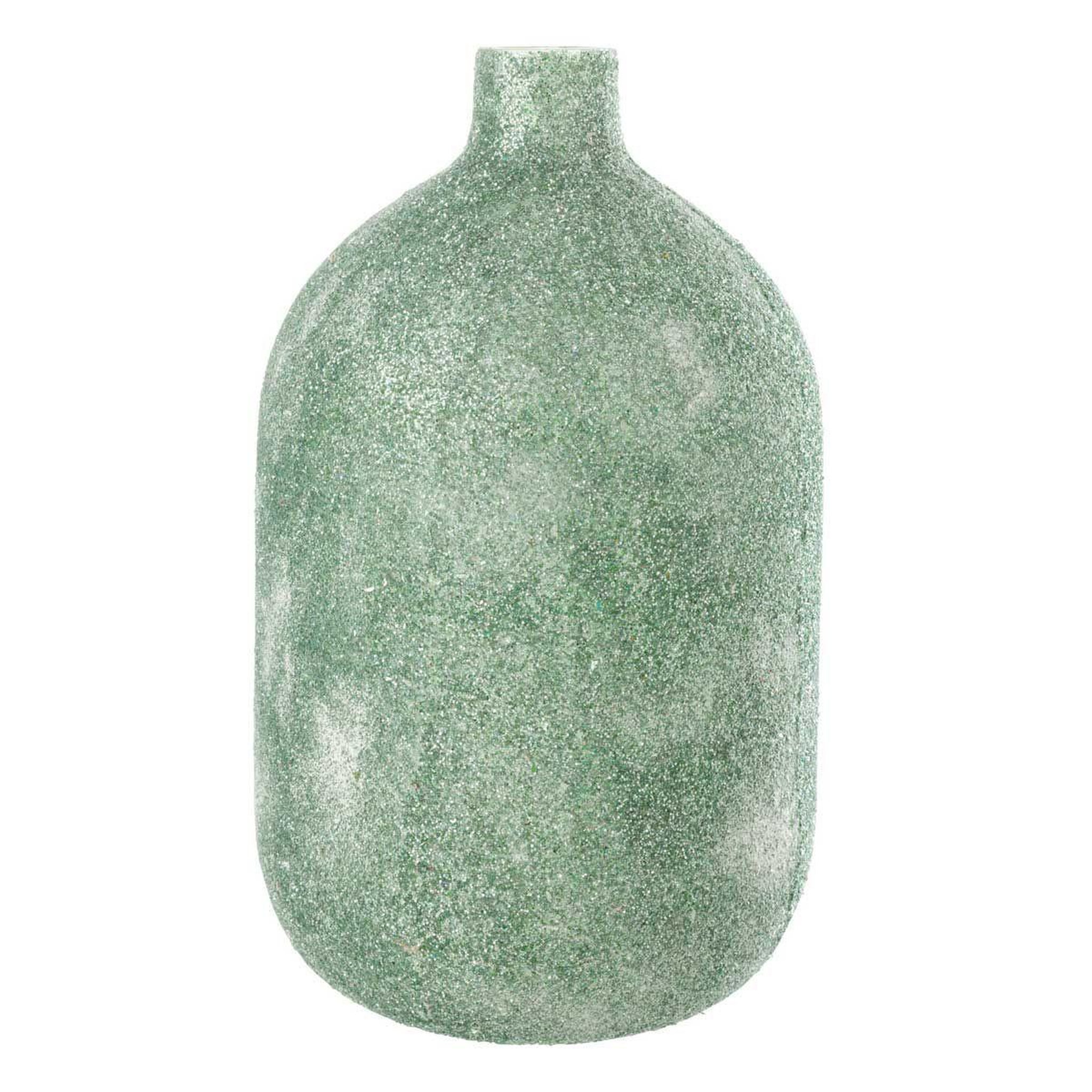 Voir la diapositive 1 : J-LINE Vase déco en verre  fore  45cm vert