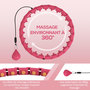 Voir la diapositive 4 : HOMCOM Hula Hoop fitness réglable dia. 45-106 cm - picots massage intégrés, segments amovibles - mauve
