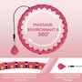 Voir la diapositive 4 : HOMCOM Hula Hoop fitness réglable dia. 45-106 cm - picots massage intégrés, segments amovibles - mauve