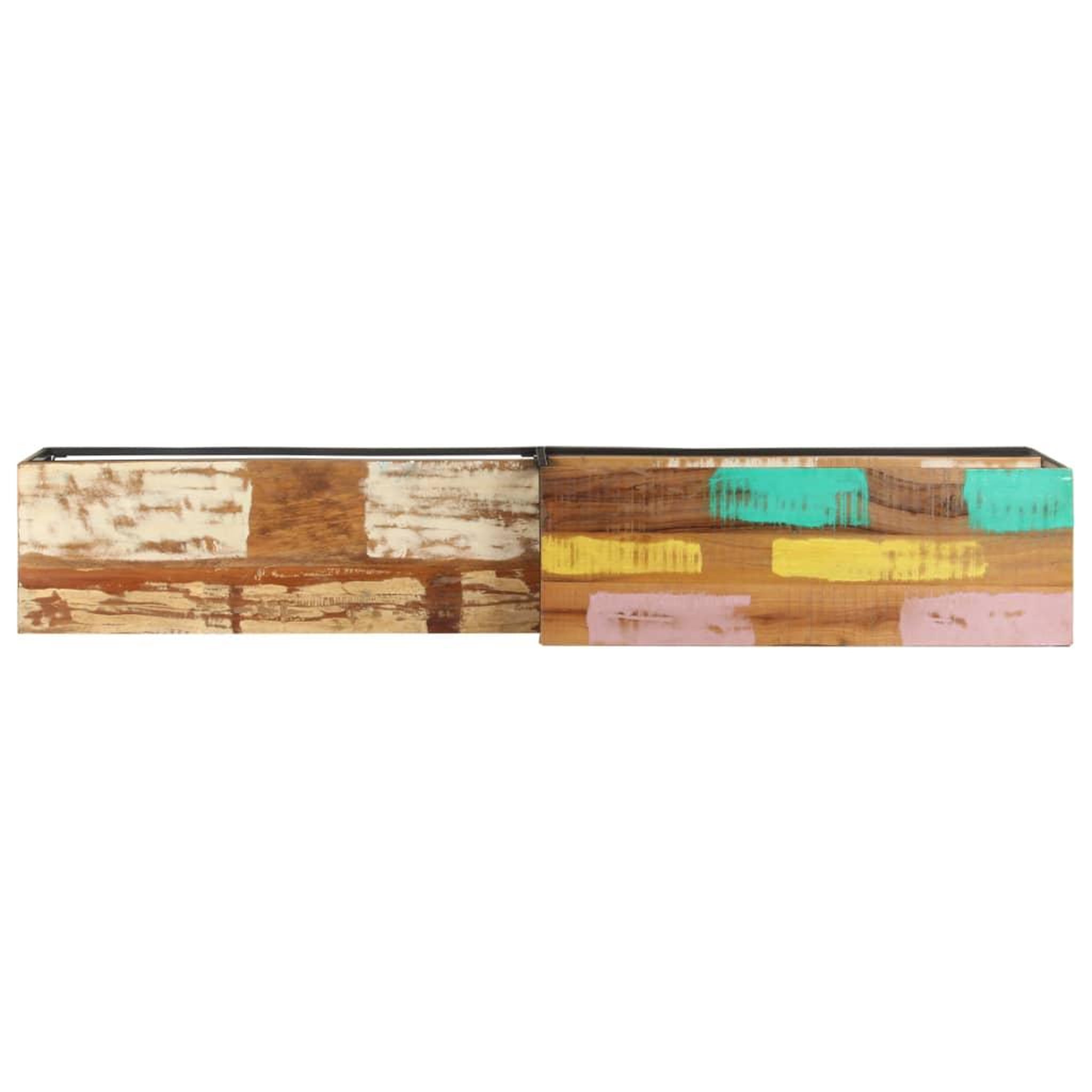 Voir la diapositive 5 : VIDAXL Meuble TV 180x30x50 cm Bois de recuperation massif