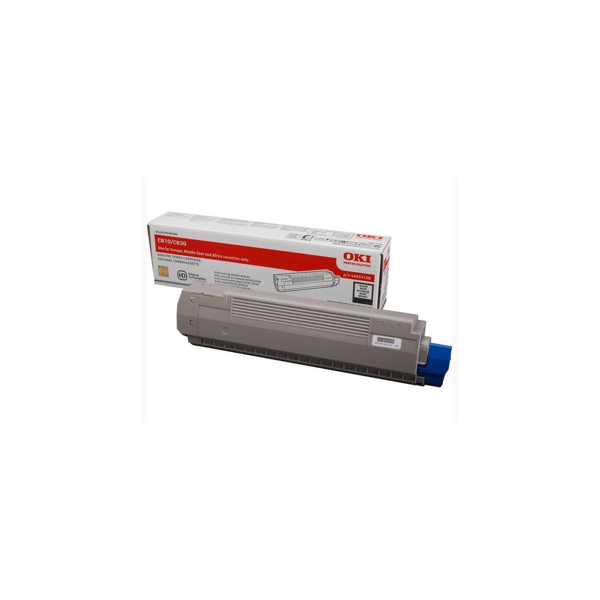 Voir la diapositive 2 : Oki Oki Toner C 810 Black Schwarz 8k (44059108)