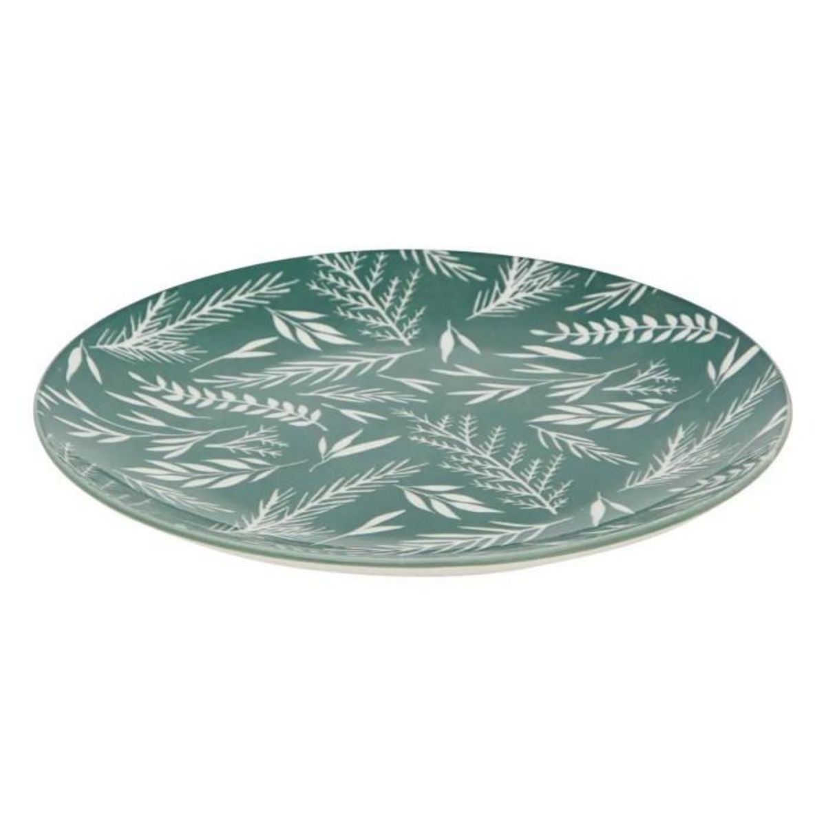 SECRET DE GOURMET Service de Table 12 Pièces  Agathe  26cm Vert