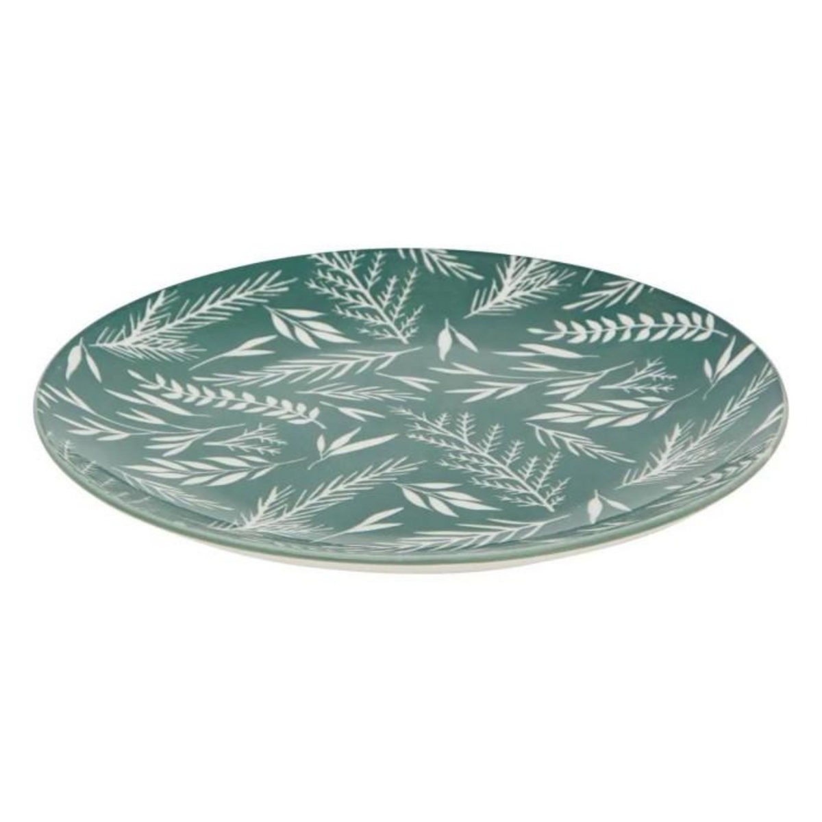 SECRET DE GOURMET Service de Table 12 Pièces  Agathe  26cm Vert