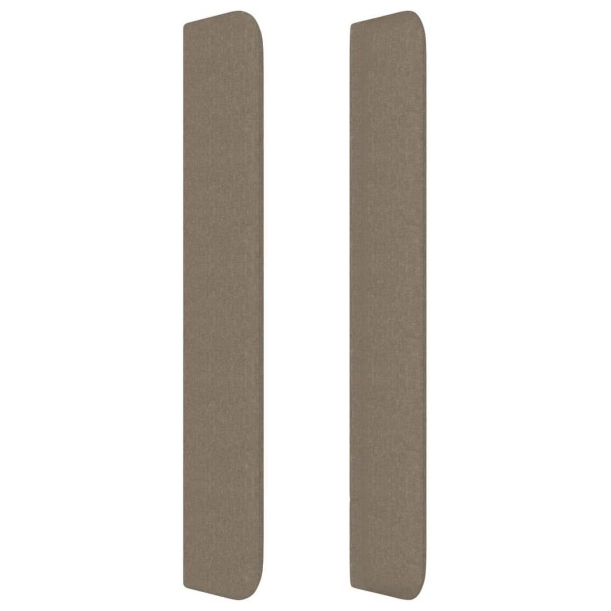 VIDAXL Tete de lit avec oreilles Taupe 83x16x118/128 cm Tissu