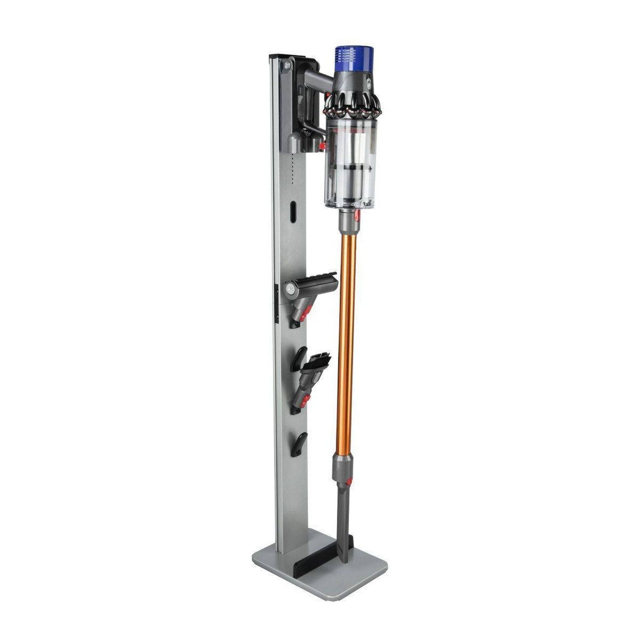 Voir la diapositive 3 : XAVAX Support de rangement mural fixation universelle aspirateur balai argent