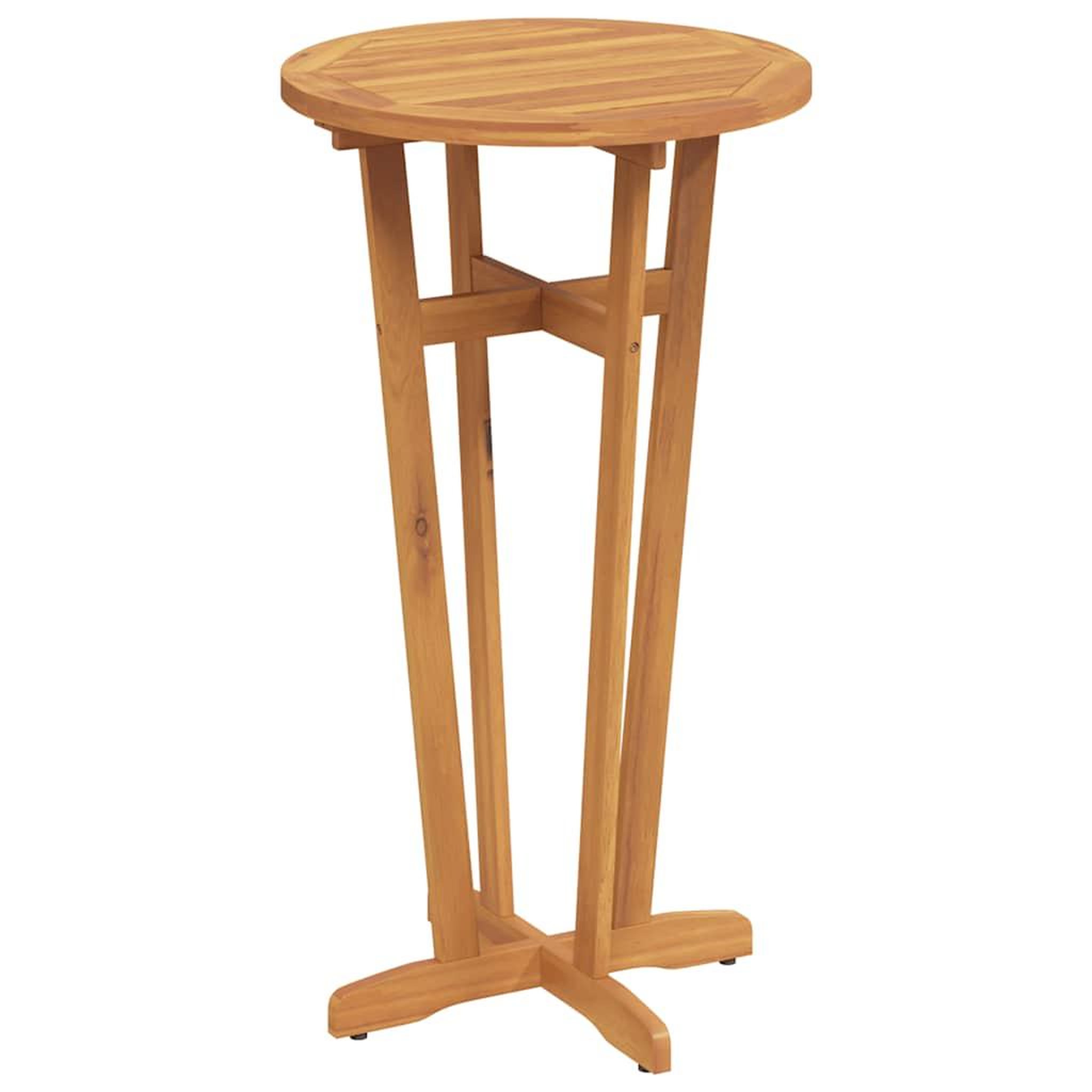 Voir la diapositive 2 : VIDAXL Table de bar de jardin ø60x105 cm bois d'acacia solide