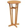 Voir la diapositive 2 : VIDAXL Table de bar de jardin Ø60x105 cm Bois d'acacia solide