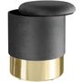 Voir la diapositive 1 : tectake Tabouret avec espace de rangement rond gris foncé